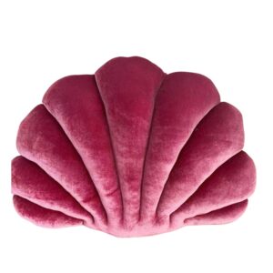 Coquillage en forme de coussin rose cerise
