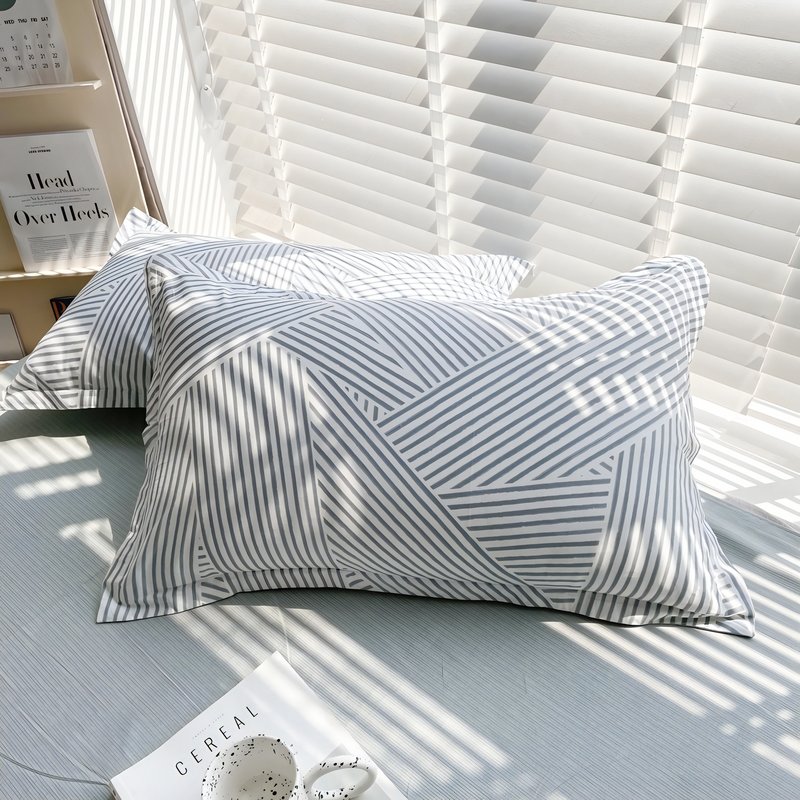 Coussin rectangulaire à rayures