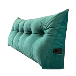 Tête de lit en coussin bleu
