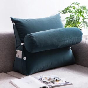 Coussin soutien de dos bleu, 5 nuances