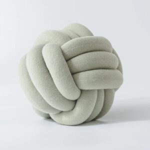 Coussin noeud vert clair