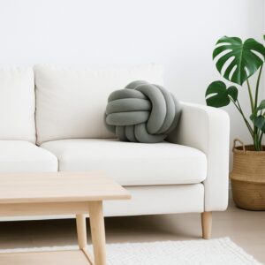 Coussin noeud gris