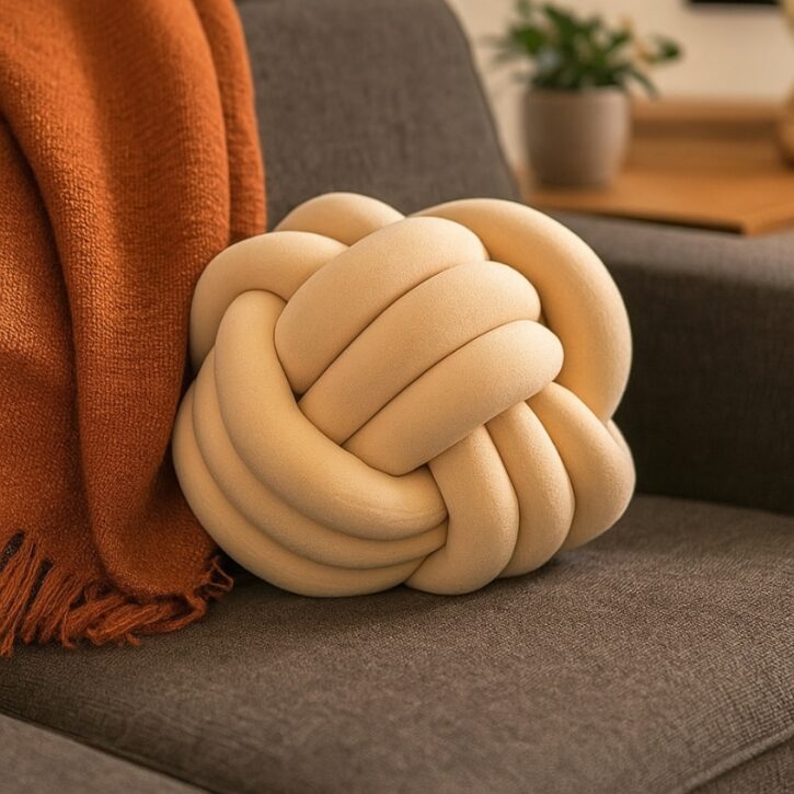 coussin boule de noeud