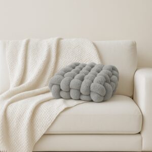 Coussin carré gris scandinave