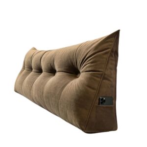 Coussin tête de lit triangle chocolat