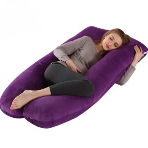 Coussin de grossesse en forme de U tout doux