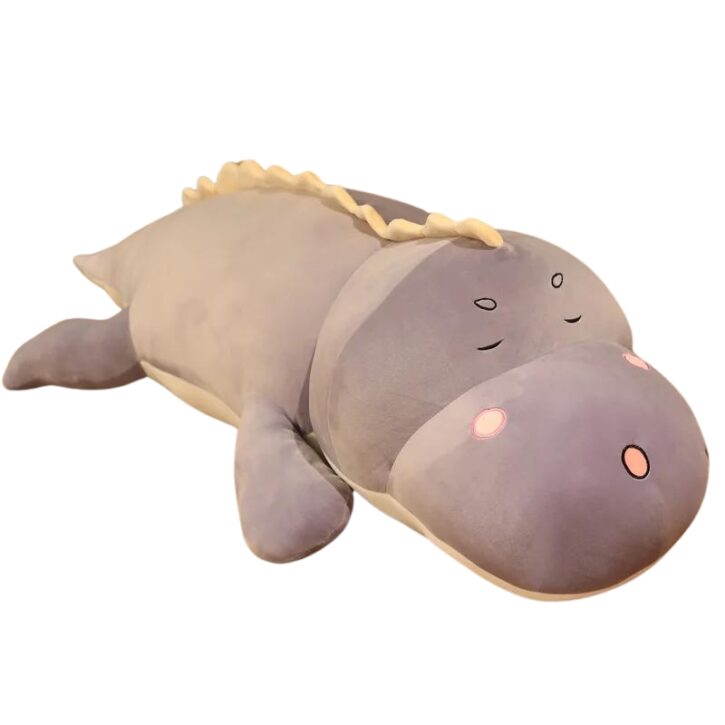 long coussin dinosaure