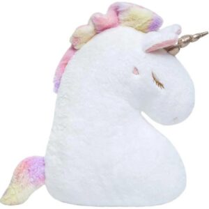 Coussin licorne rose ou blanc - Blanc