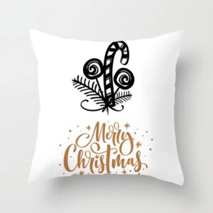 Coussin design pour canapé Noël blanc