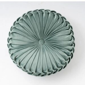 Coussin de sol rond vert design