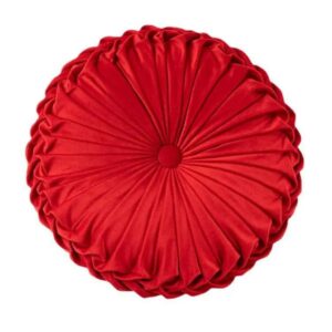 Coussin de sol rond rouge design