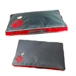 Coussin xxl chien noir et rouge