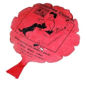 Coussin péteur motif rigolo