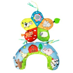 Coussin sensoriel bébé coloré