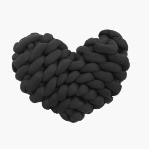 Coussin original pour canapé forme cœur
