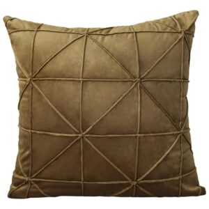 Coussin velours marron