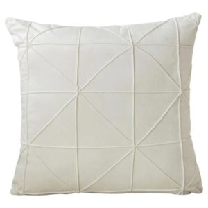 Coussin décoratif blanc en relief