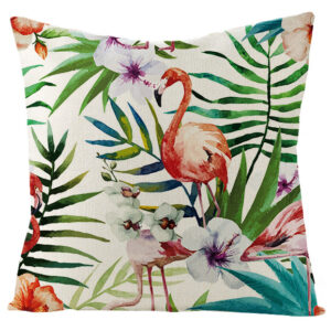 Coussin flamant rose