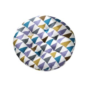 Coussin galette rond : Triangles Modernes
