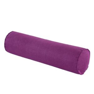 Coussin traversin pour canapé prune