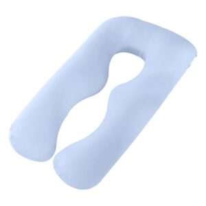Housse pour coussin d'allaitement bleue claire