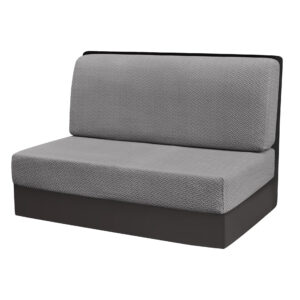 Housse de coussin rectangulaire pour canapé grise