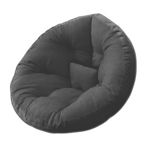 Pouf fauteuil gris foncé