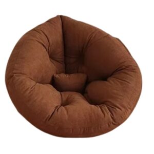 Pouf fauteuil marron