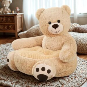Coussin pouf ours pour enfant
