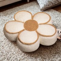 coussin de sol forme de fleur