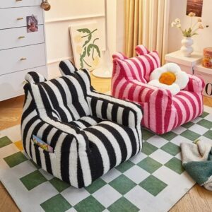Pouf lecture enfant​ design rayé
